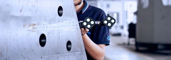 Scantech | TrackScan Sharp-S 3D scanner | Tastatura a Contatto i-Probe500